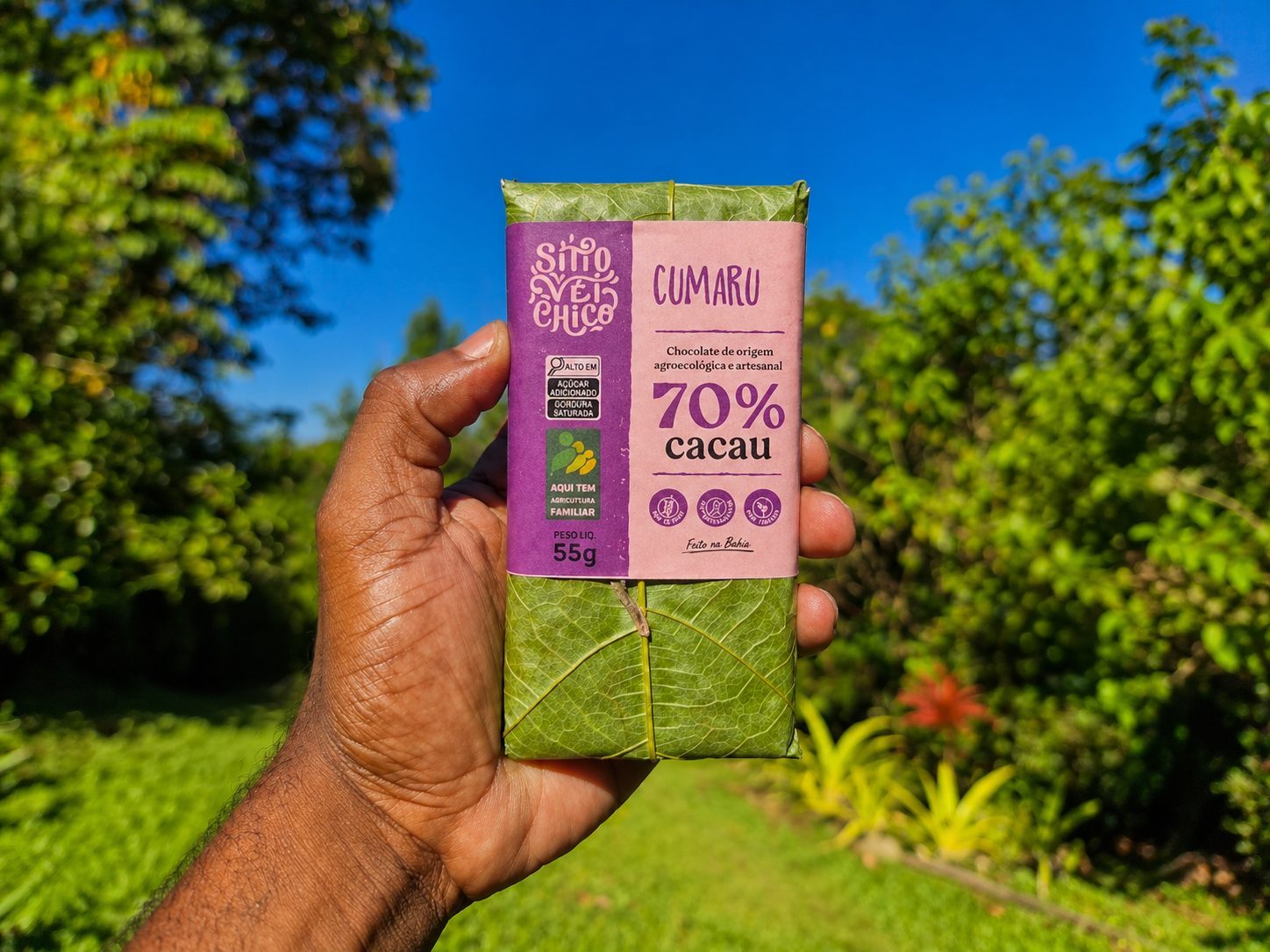 Chocolate Artesanal 70% Cacau –  com Cumaru | Barra 55g